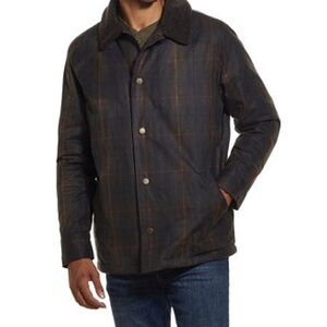 Men’s Tartan Plaid Weatherproof Waxed Cotton Jacket XL